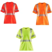 Camiseta de trabajo Alta Visibilidad Blaklader protección contra los rayos UV Mangas cortas Mujer 333610133300L