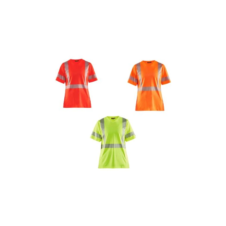 Camiseta de trabajo Alta Visibilidad Blaklader protección contra los rayos UV Mangas cortas Mujer 333610133300L