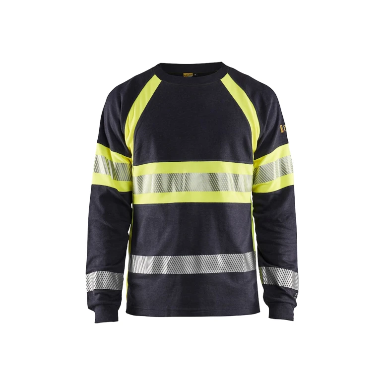 Camiseta de trabajo Mangas largas Alta Visibilidad Blaklader multinorma ignífugo antiestático 348417618933L