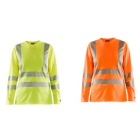 Camiseta de trabajo Alta Visibilidad Blaklader protección contra los rayos UV Mangas largas Mujer 348510133300M