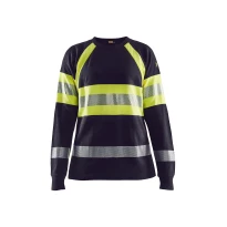Camiseta de trabajo Mangas largas Alta Visibilidad Blaklader multinorma ignífugo antiestático Mujer 349417618933M