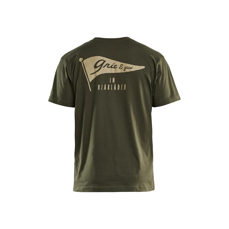 Camiseta de trabajo de mangas cortas 100% Algodón Blaklader Grit Flag 942010424000L