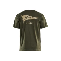 Camiseta de trabajo de mangas cortas 100% Algodón Blaklader Grit Flag 942010424000L