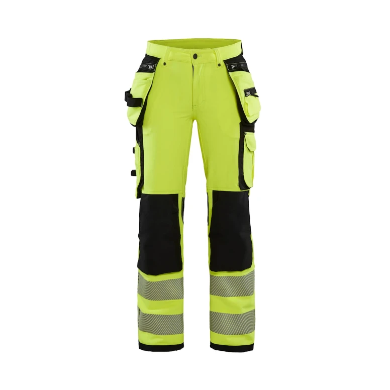 Pantalón de trabajo Alta Visibilidad Stretch Multibolsillos Blaklader 4-Vie Mujer 719716423389C42
