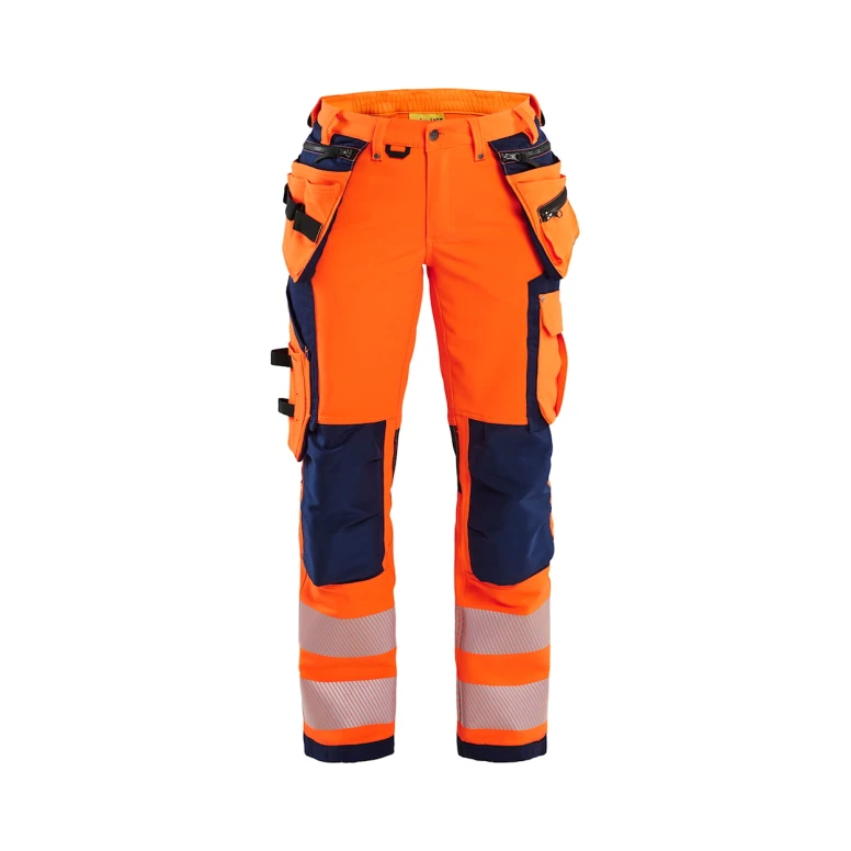 Pantalón de trabajo Alta Visibilidad Stretch Multibolsillos Blaklader 4-Vie Mujer 719716423389C42