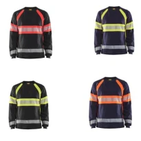 Camiseta de trabajo Alta Visibilidad Blaklader 100% Algodón Mangas largas 351010308833L
