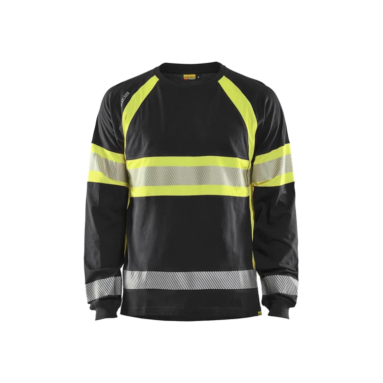 Camiseta de trabajo Alta Visibilidad Blaklader 100% Algodón Mangas largas 351010308833L