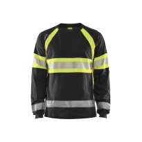 Camiseta de trabajo Alta Visibilidad Blaklader 100% Algodón Mangas largas 351010308833L