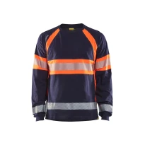 Camiseta de trabajo Alta Visibilidad Blaklader 100% Algodón Mangas largas 351010308833L