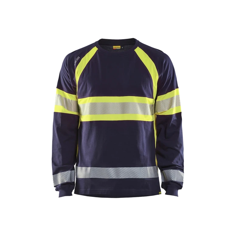 Camiseta de trabajo Alta Visibilidad Blaklader 100% Algodón Mangas largas 351010308833L