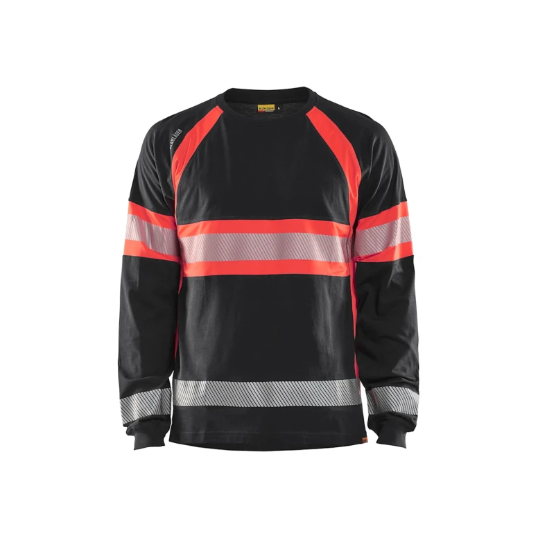 Camiseta de trabajo Alta Visibilidad Blaklader 100% Algodón Mangas largas 351010308833L