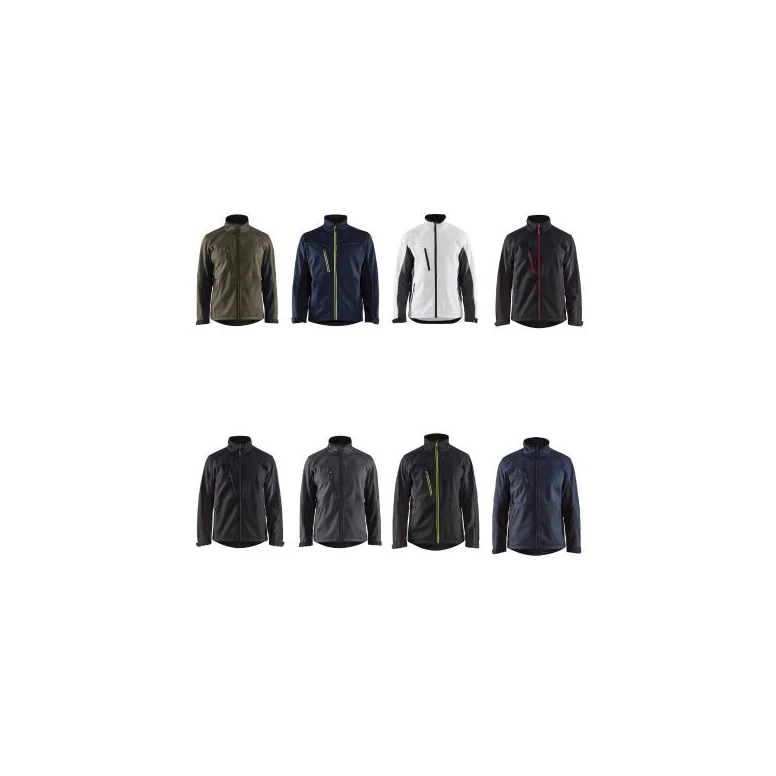 Chaqueta de trabajo Blaklader Multibolsillos Impermeable Softshell stretch 495025161098L