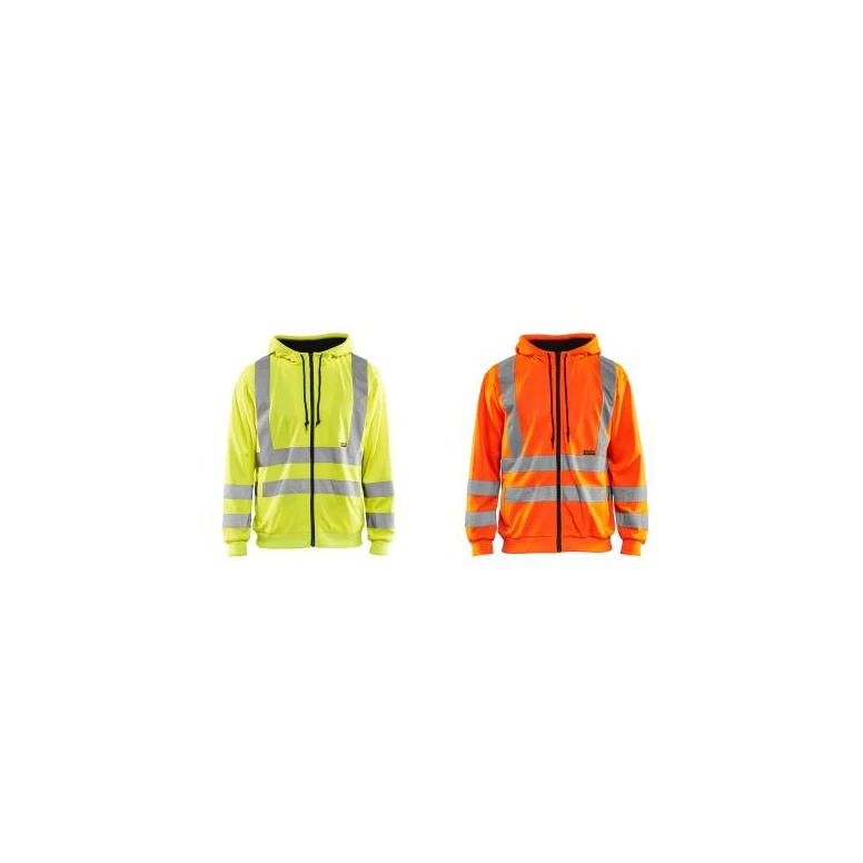 Sudadera de trabajo con capucha cremallera completa Blaklader Alta Visibilidad 334619743300L