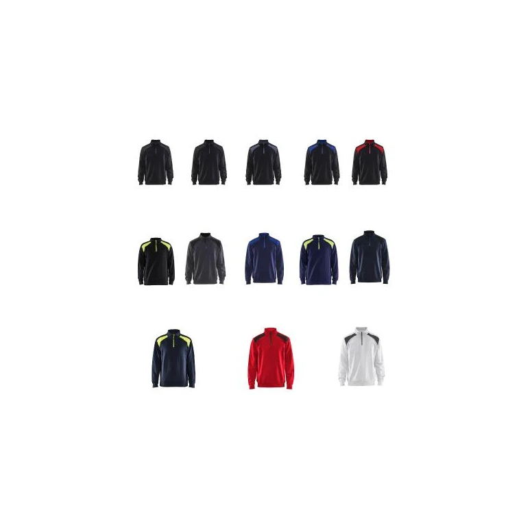 Sudadera de trabajo Blaklader 100% Algodón cremallera media 335311581098L