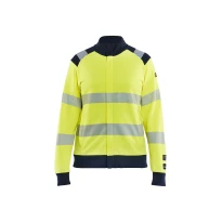 Sudadera chaqueta de trabajo Blaklader multinorma cremallera completa Alta Visibilidad ignífugo antiestático Mujer 347117623389M