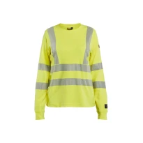 Camiseta de trabajo Mangas largas Alta Visibilidad Blaklader multinorma ignífugo antiestático Mujer 346917613300M