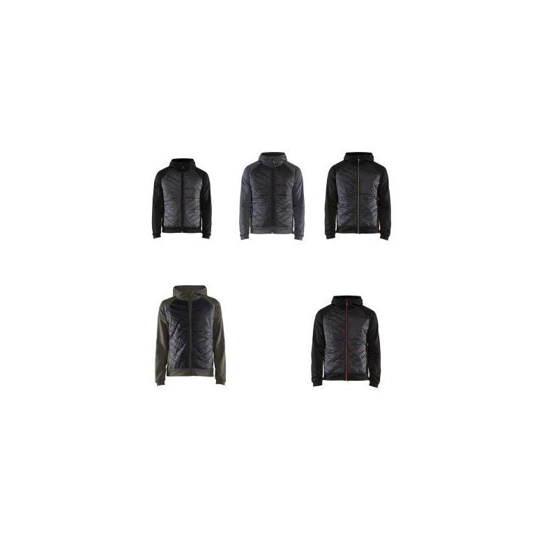 Sudadera chaqueta de trabajo Blaklader cremallera completa Hybrid con capucha 346325264599L