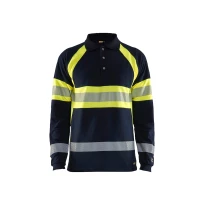 Polo de trabajo mangas largas Blaklader Alta Visibilidad multinorma ignífugo antiestático 343817418933L