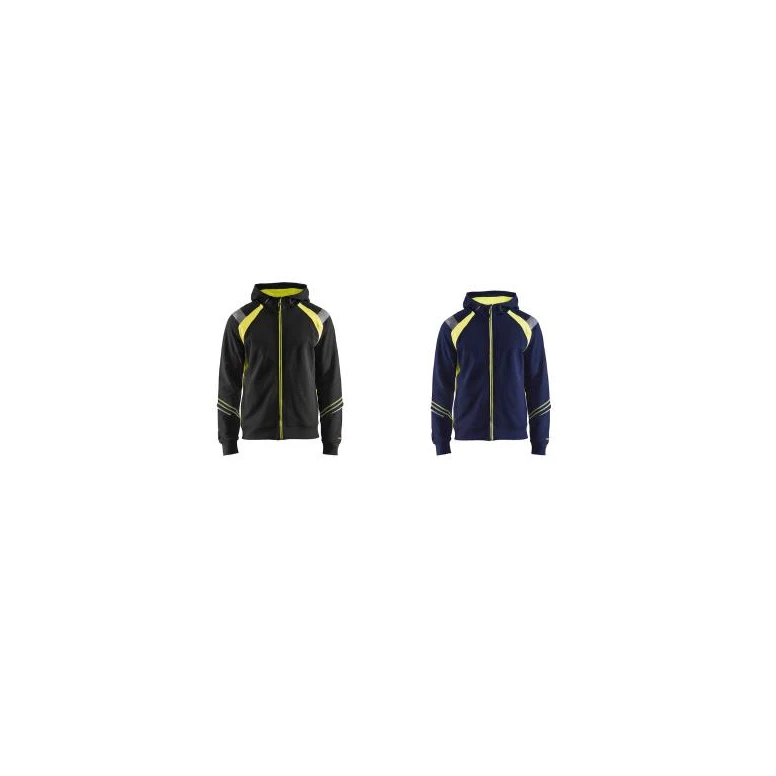 Sudadera de trabajo Blaklader 100% Algodón cremallera completa con capucha 343311588933L