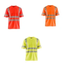 Camiseta de trabajo Alta Visibilidad Blaklader protección contra los rayos UV Mangas cortas 3420133300L