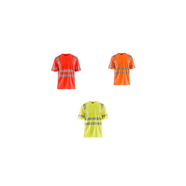 Camiseta de trabajo Alta Visibilidad Blaklader protección contra los rayos UV Mangas cortas 3420133300L