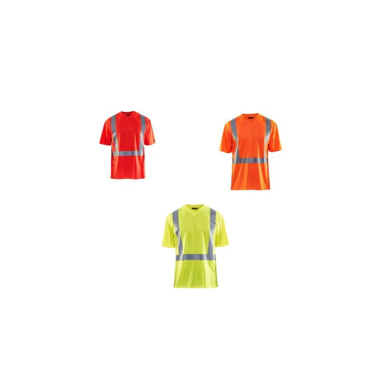 Camiseta de trabajo Alta Visibilidad Blaklader protección contra los rayos UV Mangas cortas 338210113300L