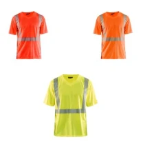 Camiseta de trabajo Alta Visibilidad Blaklader protección contra los rayos UV Mangas cortas 338610133300L