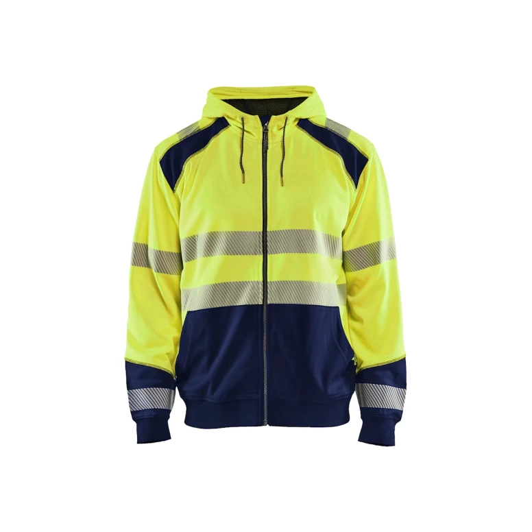 Sudadera de trabajo con capucha cremallera completa Blaklader Alta Visibilidad 354625283389L