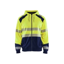Sudadera de trabajo con capucha cremallera completa Blaklader Alta Visibilidad 354625283389L