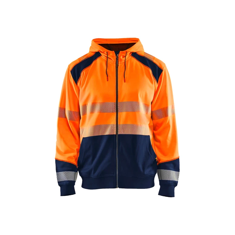 Sudadera de trabajo con capucha cremallera completa Blaklader Alta Visibilidad 354625283389L