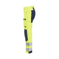Pantalón de trabajo Alta Visibilidad Multibolsillos Stretch Blaklader Multinorma Ajustados Mujer 719115123389C42