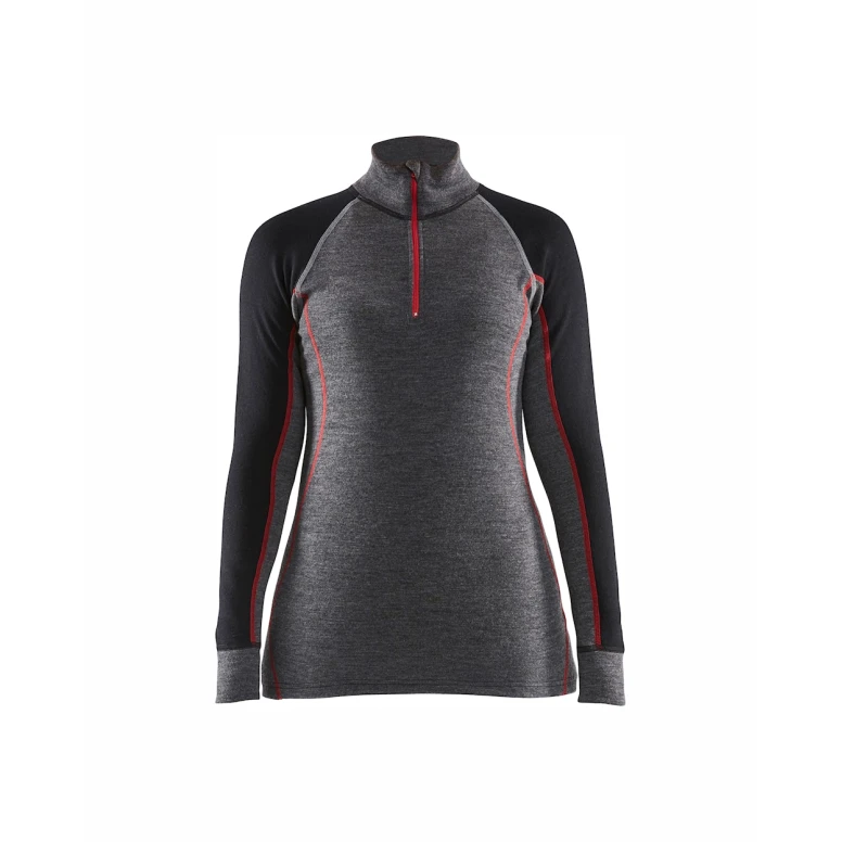 Camiseta térmica de manga larga con cremallera de trabajo Blaklader X Warm Mujer 729917369699L