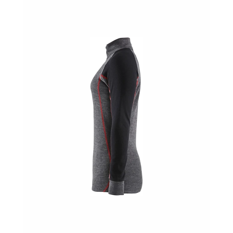 Camiseta térmica de manga larga con cremallera de trabajo Blaklader X Warm Mujer 729917369699L