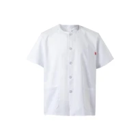 Blusa de cuello redondo sanitaria de manga corta de trabajo Multibolsillos Velilla 599