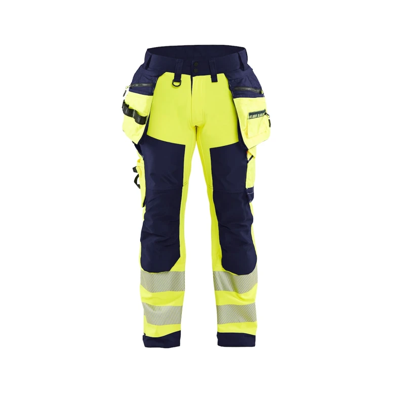 Pantalón de trabajo Alta Visibilidad Stretch Impermeable Multibolsillos Blaklader Softshell 182025133389C50