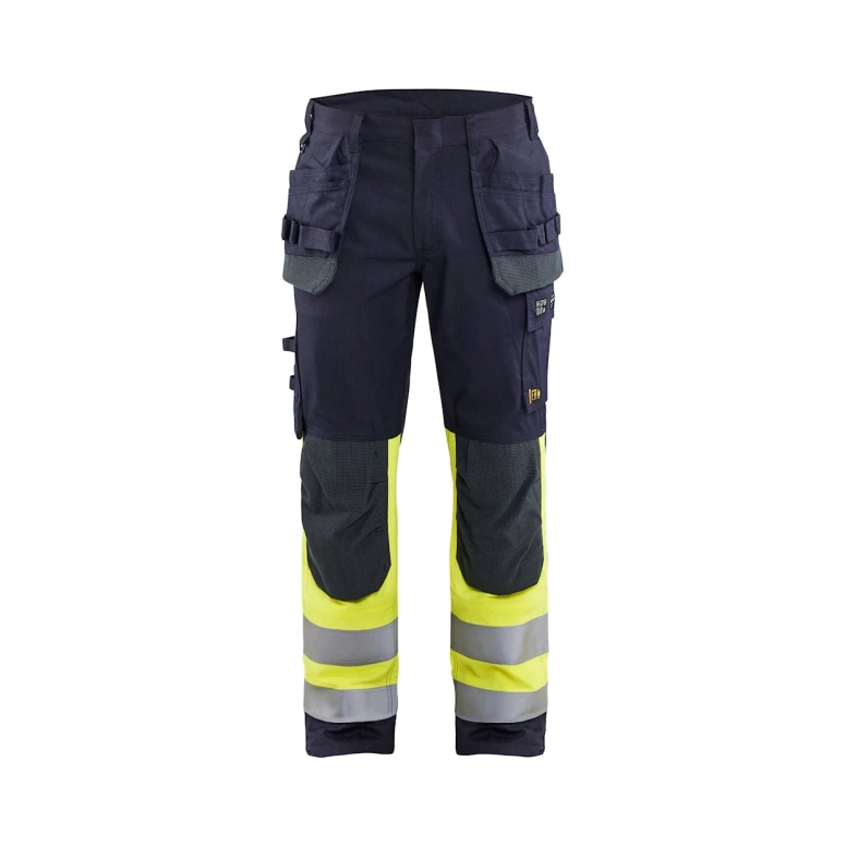 Pantalón de trabajo Multibolsillos ignífugo Blaklader Multinorma Ajustados 148915128933C50