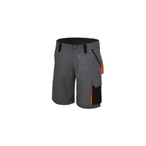 Liquidación total - Bermudas de trabajo Beta 100% Algodón Elástico 7931G Talla S Color gris negro