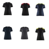 Camiseta de trabajo de mangas cortas Blaklader 100% Algodón Mujer 347910428699M