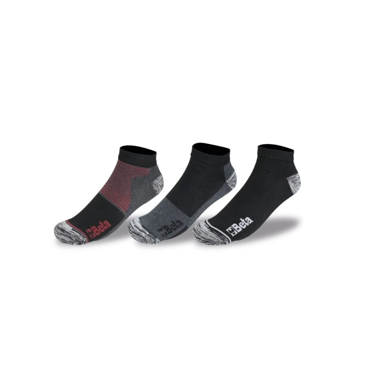 3 Pares - Calcetines cortos de trabajo en algodón Beta 7430T