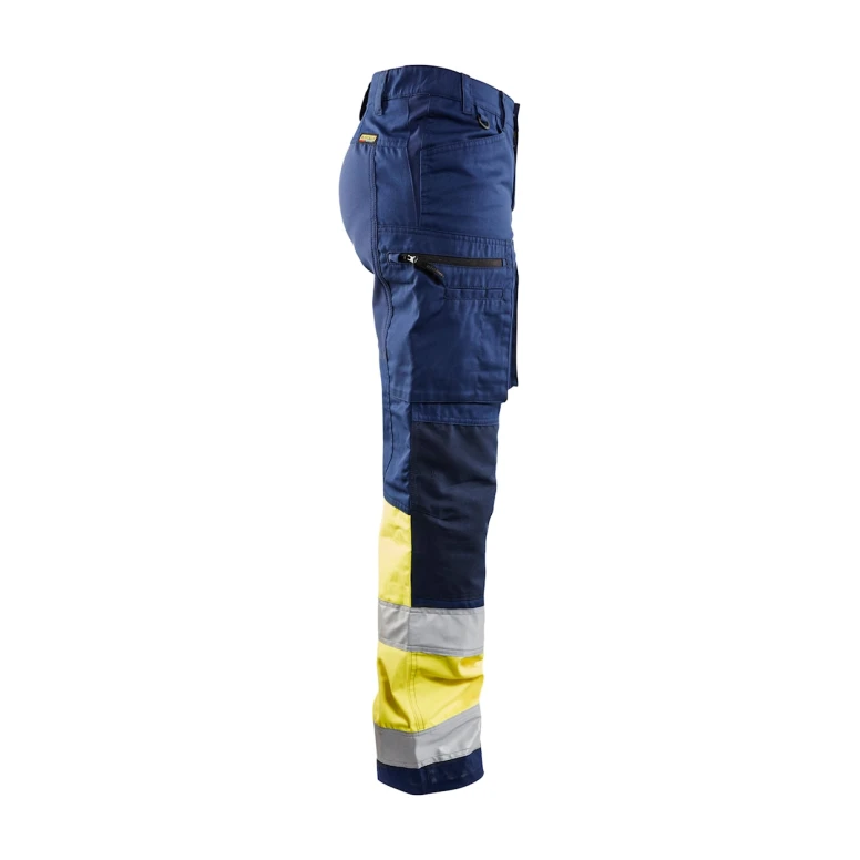 Pantalón de trabajo Alta Visibilidad Stretch Multibolsillos Blaklader Mujer 716118118933C42