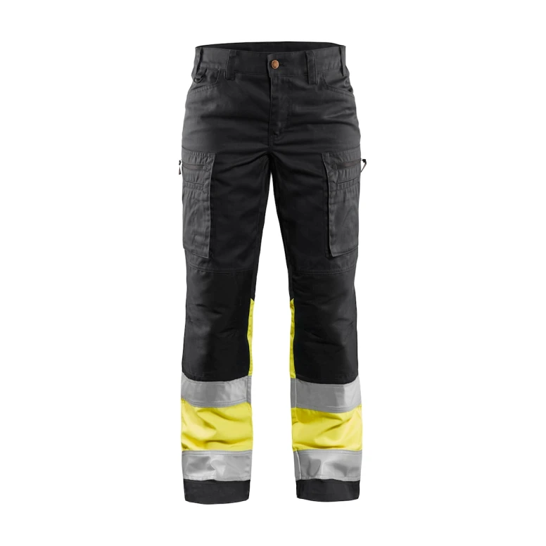 Pantalón de trabajo Alta Visibilidad Stretch Multibolsillos Blaklader Mujer 716118118933C42