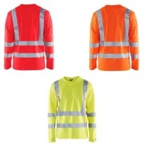 Camiseta de trabajo Alta Visibilidad Blaklader protección contra los rayos UV Mangas largas 338110703300L