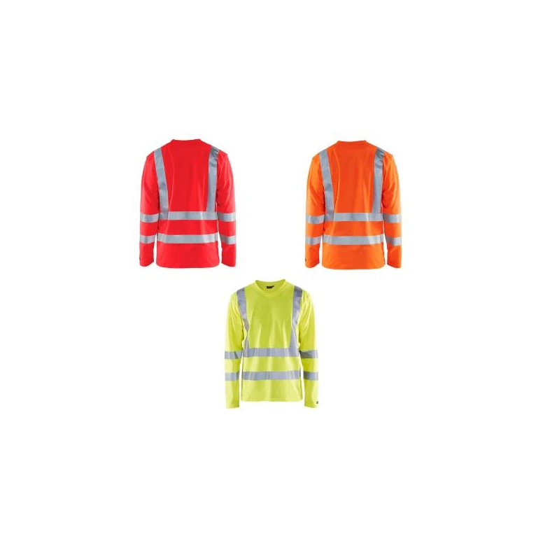 Camiseta de trabajo Alta Visibilidad Blaklader protección contra los rayos UV Mangas largas 338110703300L