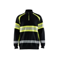 Sudadera de trabajo Blaklader Alta Visibilidad 100% Algodón cremallera media 355311588933L 2