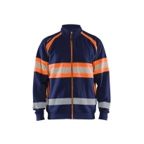 Sudadera de trabajo Blaklader Alta Visibilidad 100% Algodón cremallera completa 355111588933L 2