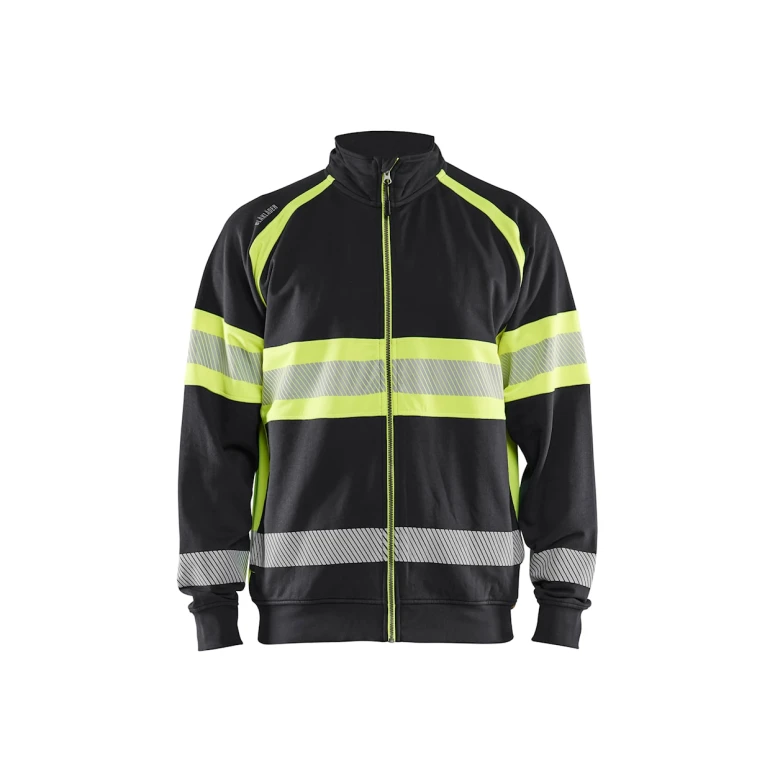 Sudadera de trabajo Blaklader Alta Visibilidad 100% Algodón cremallera completa 355111588933L