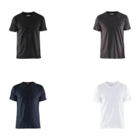 Camiseta de trabajo Mangas cortas Blaklader escote en V stretch 336010291000L