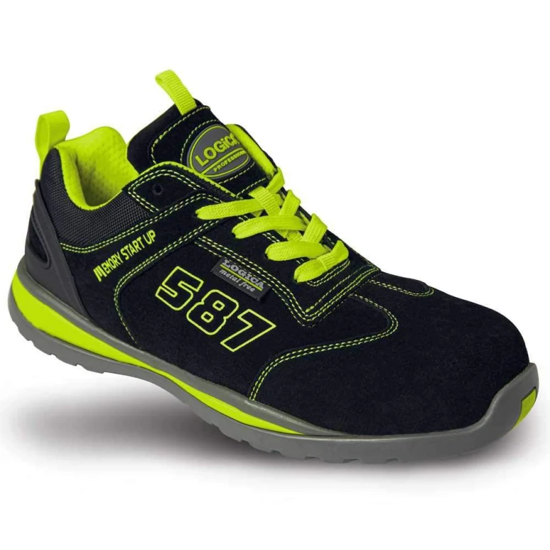 Zapatos de seguridad bajos Cuero gamuza Metal-free Logica S1P SRA FORUM-44