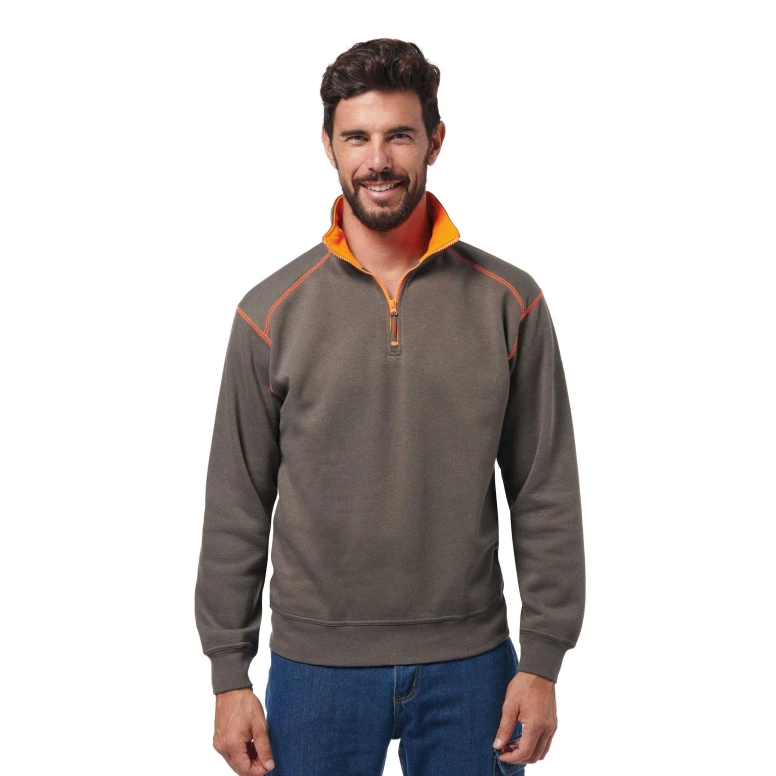 Sudadera de trabajo con cremallera corta Logica LUXOR/4-L