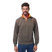 Sudadera de trabajo con cremallera corta Logica LUXOR/4-L